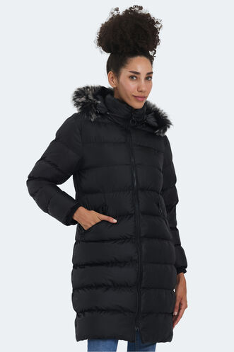 Slazenger GARLIC Women's Coat & Jacket Black - Thumbnail