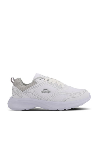 Slazenger - Slazenger GIMA Erkek Sneaker Ayakkabı Beyaz - Gümüş