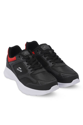 Slazenger GIMA Men's Sneaker Shoes Black - Red - Thumbnail