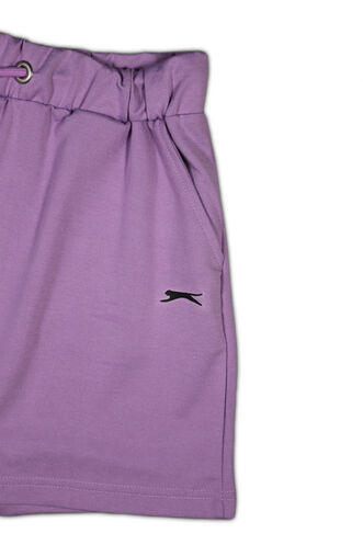 Slazenger GRY Women's Fitness Shorts Lilac - Thumbnail