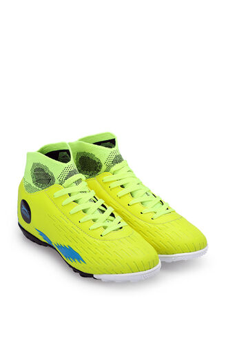 Slazenger HADAS HS Football Boys Indoor Soccer Shoes Neon Yellow - Thumbnail