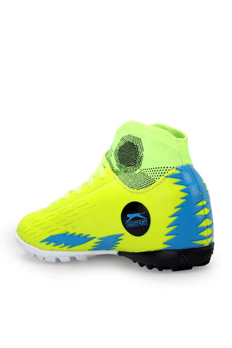 Slazenger HADAS HS Football Boys Indoor Soccer Shoes Neon Yellow - Thumbnail