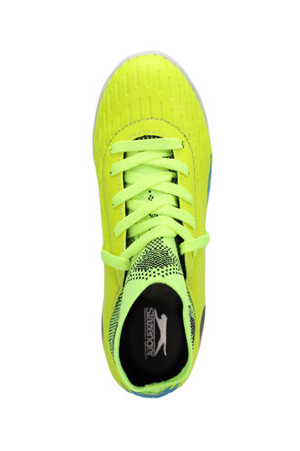 Slazenger HADAS HS Football Boys Indoor Soccer Shoes Neon Yellow - Thumbnail