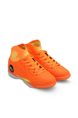 Slazenger HADAS HS Football Boys Indoor Soccer Shoes Orange - Thumbnail