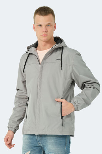 Slazenger HAILEY Men's Raincoat Gray - Thumbnail