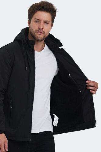 Slazenger HALDOR Men's Coat & Jacket Black - Thumbnail