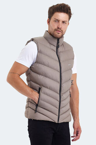 Slazenger HANDFUL Men's Vest Stone Grey - Thumbnail