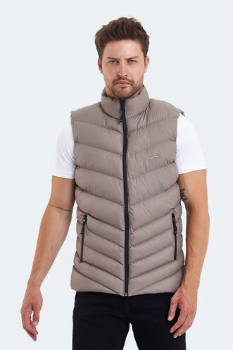 Slazenger HANDFUL Men's Vest Stone Grey - Thumbnail