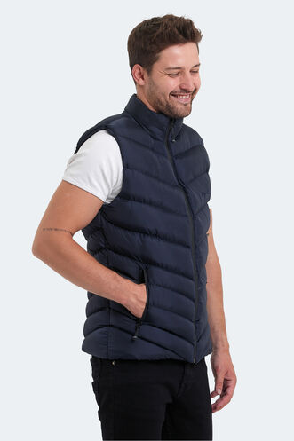 Slazenger HANDFUL Men's Vest Navy Blue - Thumbnail