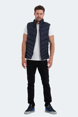 Slazenger HANDFUL Men's Vest Navy Blue - Thumbnail