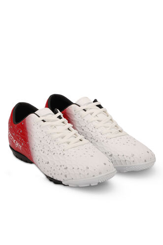 Slazenger HANIA HS Football Men's Indoor Soccer Shoes White - Red - Thumbnail