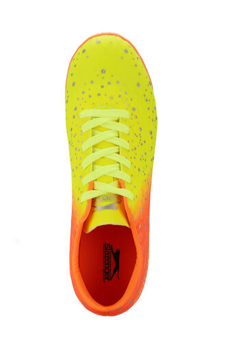 Slazenger HANIA HS Football Boys Indoor Soccer Shoes Neon Yellow - Thumbnail