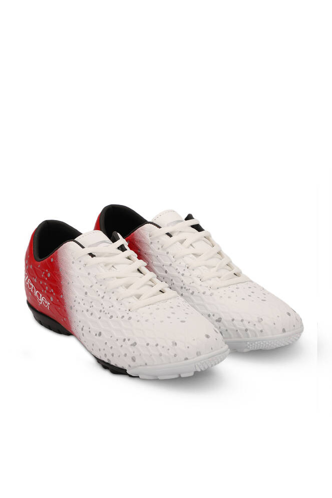 Slazenger HANIA HS Football Boys Indoor Soccer Shoes White - Red