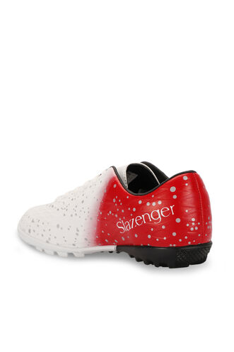 Slazenger HANIA HS Football Boys Indoor Soccer Shoes White - Red - Thumbnail