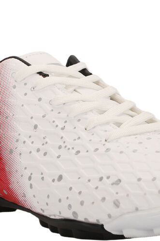 Slazenger HANIA HS Football Boys Indoor Soccer Shoes White - Red - Thumbnail