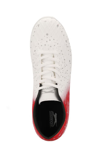 Slazenger HANIA HS Football Boys Indoor Soccer Shoes White - Red - Thumbnail