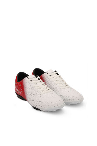 Slazenger HANIA HS Football Boys Indoor Soccer Shoes White - Red - Thumbnail