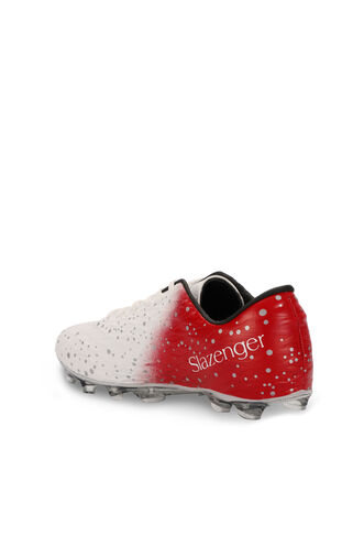 Slazenger HANIA KRP Football Boy Child Cleats Shoes White - Red - Thumbnail