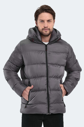 Slazenger HANK Men's Jacket & Coat Dark Grey - Thumbnail