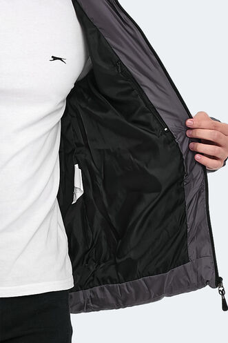 Slazenger HANK Men's Jacket & Coat Dark Grey - Thumbnail