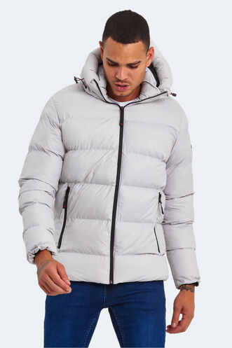 Slazenger HANK Men's Jacket & Coat Stone Grey - Thumbnail