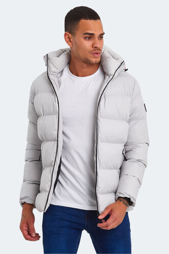 Slazenger HANK Men's Jacket & Coat Stone Grey - Thumbnail