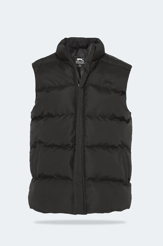 Slazenger HEIDA Plus Size Men's Vest Black - Thumbnail