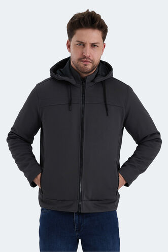 Slazenger HENDRIKKO Men's Coat & Jacket Dark Gray - Thumbnail