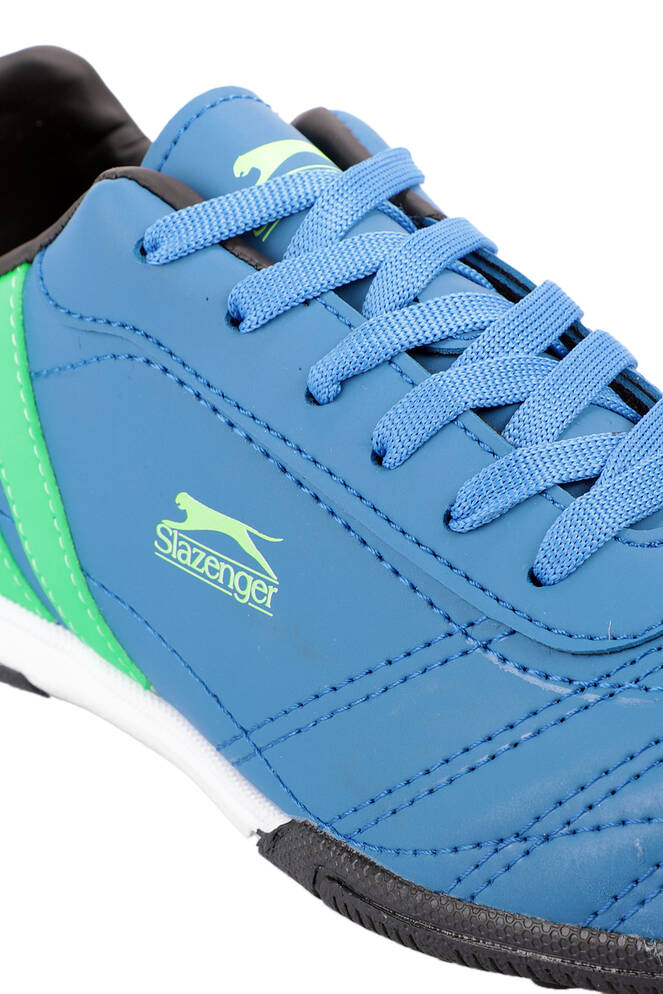 Slazenger HENRIK HS Football Boys Indoor Soccer Shoes Saks Blue - Green