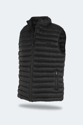 Slazenger HERA Plus Size Men's Vest Black - Thumbnail