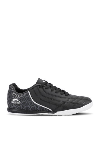 Slazenger HINO HS Football Boys Indoor Soccer Shoes Black - Gray - Thumbnail