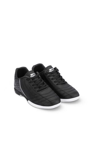 Slazenger HINO HS Football Boys Indoor Soccer Shoes Black - Gray - Thumbnail