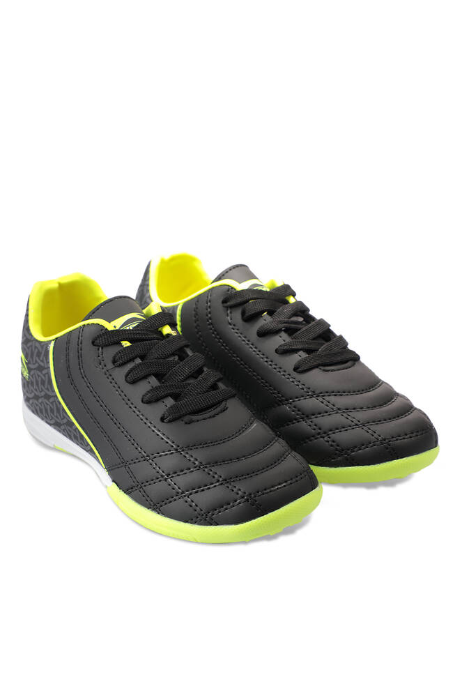 Slazenger HINO HS Football Boys Indoor Soccer Shoes Black - Yellow