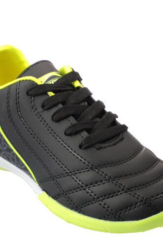 Slazenger HINO HS Football Boys Indoor Soccer Shoes Black - Yellow - Thumbnail