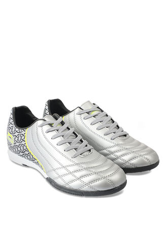 Slazenger HINO HS Football Boys Indoor Soccer Shoes Gray - Black - Thumbnail