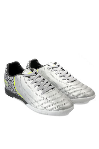 Slazenger HINO HS Football Boys Indoor Soccer Shoes Gray - Black - Thumbnail