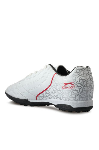 Slazenger HINO HS Football Boys Indoor Soccer Shoes White - Black - Thumbnail