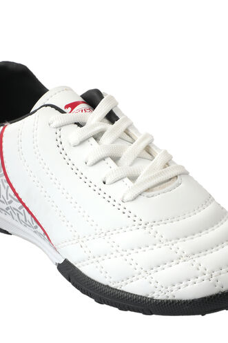 Slazenger HINO HS Football Boys Indoor Soccer Shoes White - Black - Thumbnail