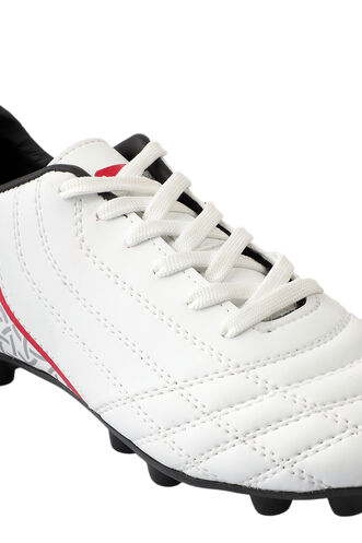 Slazenger HINO KR Football Boys' Cleats White - Black - Thumbnail