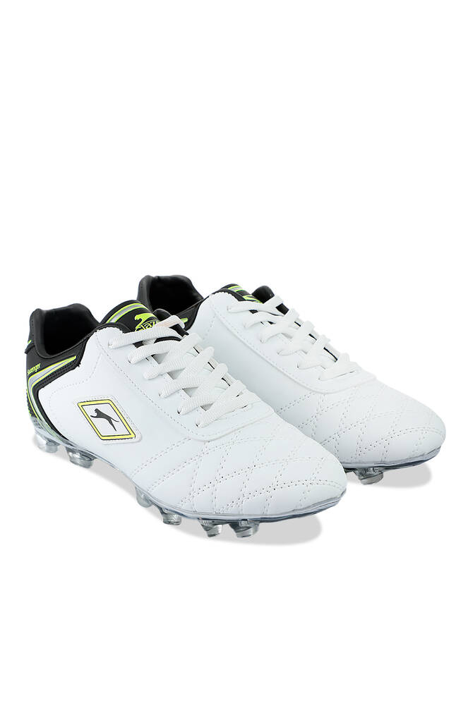 Slazenger HUGO KR Football Boy Child Cleats Shoes White - Black