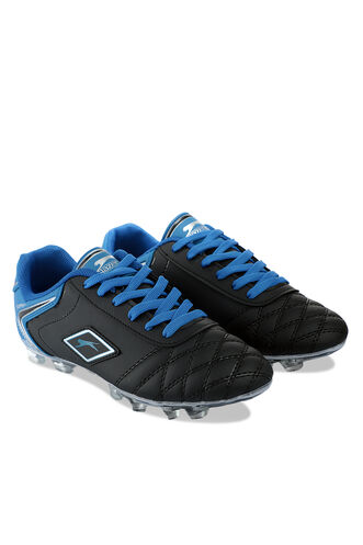 Slazenger HUGO KR Men's Football Cleats Shoes Black - Blue - Thumbnail