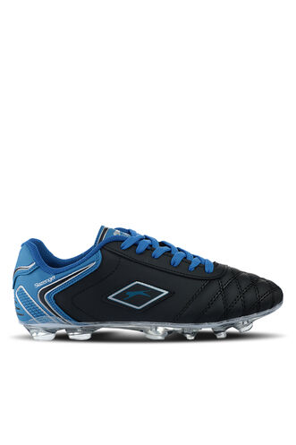 Slazenger HUGO KR Men's Football Cleats Shoes Black - Blue - Thumbnail