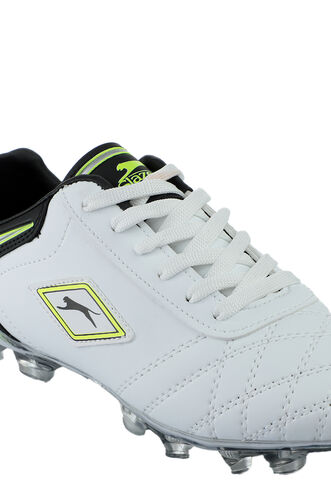 Slazenger HUGO KR Football Men's Cleats Shoes White - Black - Thumbnail