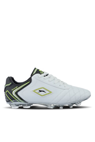 Slazenger HUGO KR Football Men's Cleats Shoes White - Black - Thumbnail