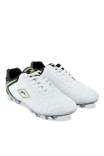 Slazenger HUGO KR Football Men's Cleats Shoes White - Black - Thumbnail