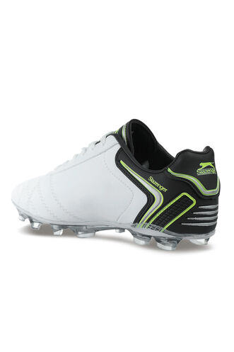 Slazenger HUGO KR Football Men's Cleats Shoes White - Black - Thumbnail