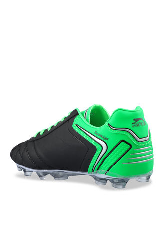 Slazenger HUGO KR Football Boy Child Cleats Shoes Black - Green - Thumbnail