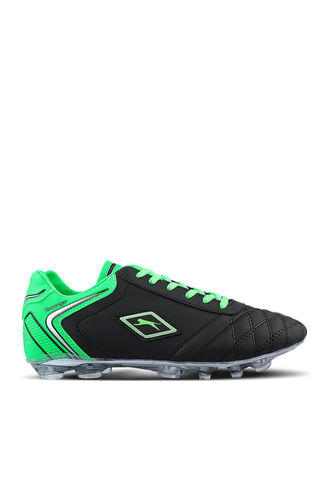 Slazenger HUGO KR Football Boy Child Cleats Shoes Black - Green - Thumbnail