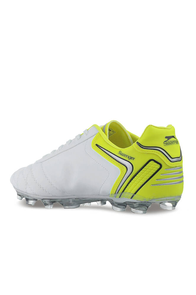 Slazenger HUGO KR Football Boy Child Cleats Shoes White - Yellow