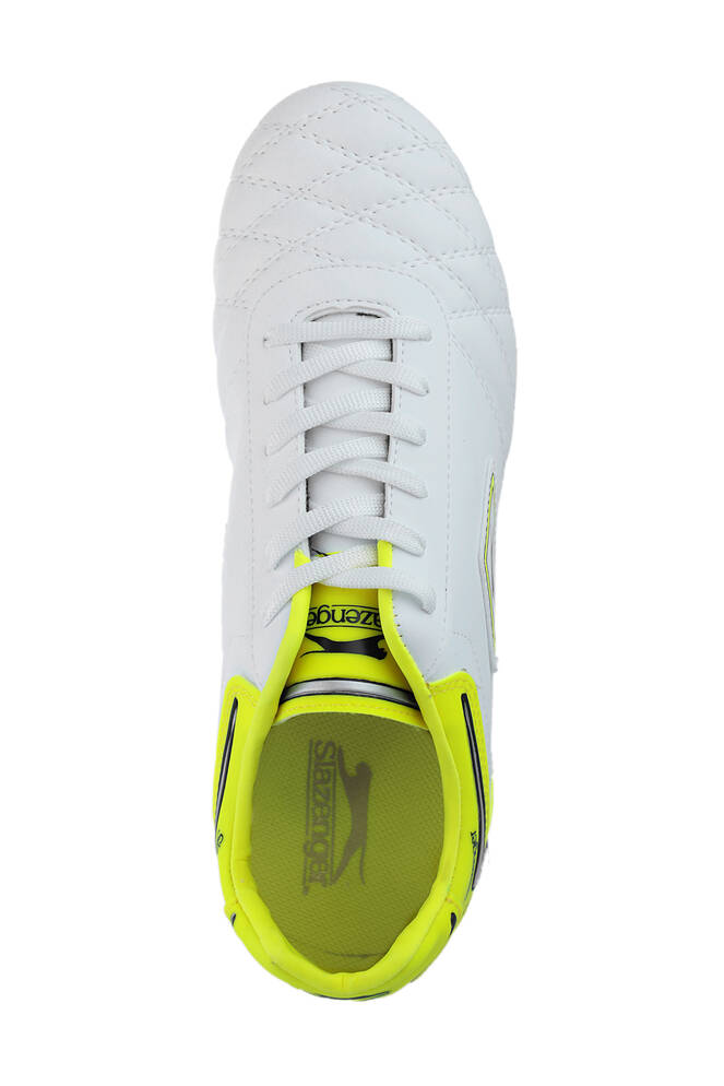 Slazenger HUGO KR Football Boy Child Cleats Shoes White - Yellow